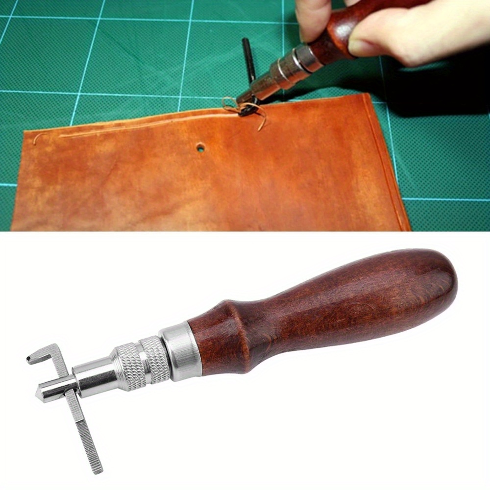 Groover Stitching Tool - 1 Buah Alat Pembuat Alur Kulit