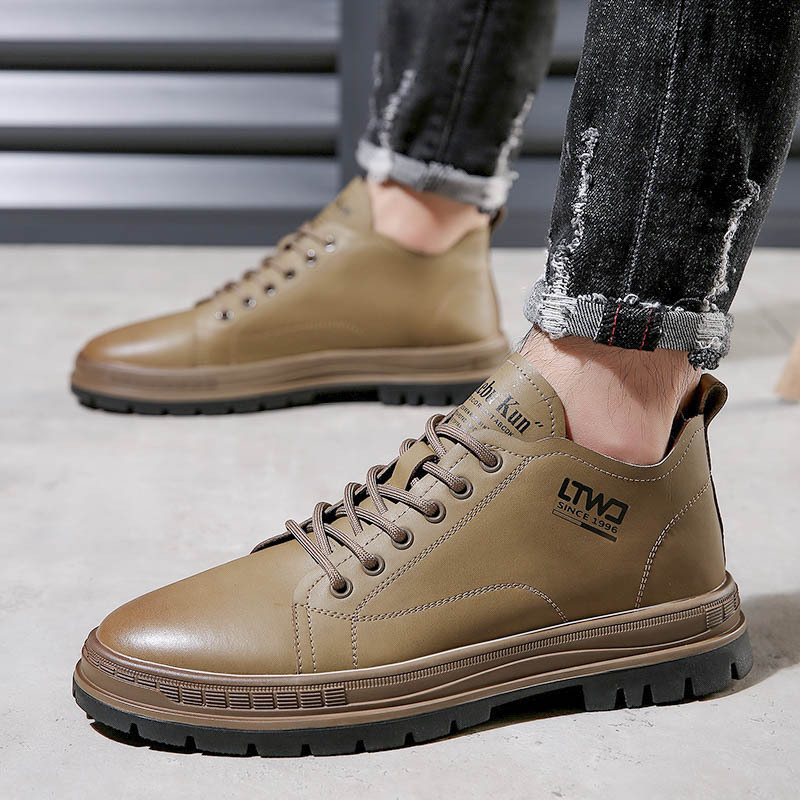 Leatherwork Designs - Sepatu Kulit Kasual Fashion High Top