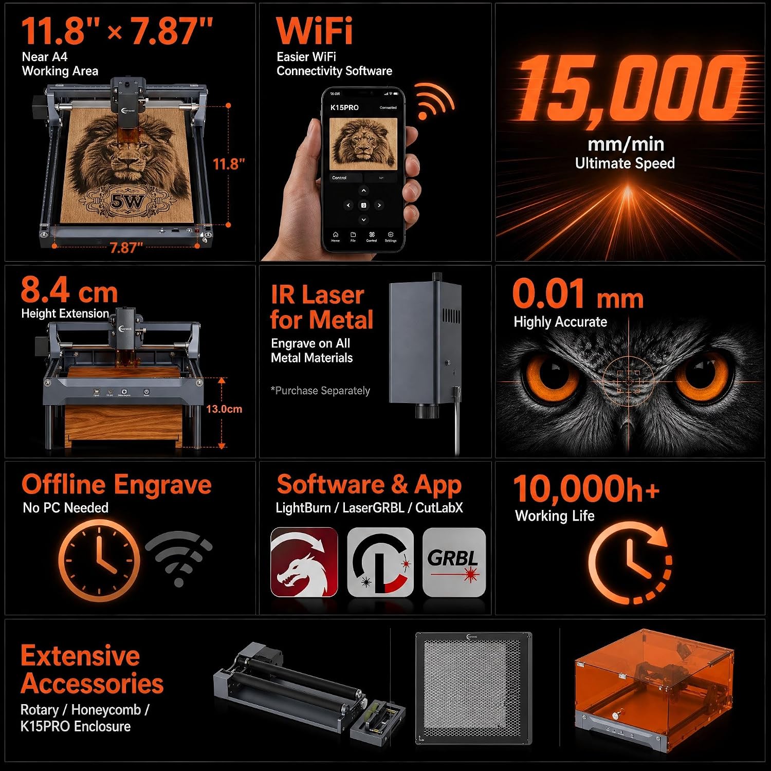 Mesin Pengukir Laser K15 Pro 7 - Leatherwork Machine ulasan dan harga