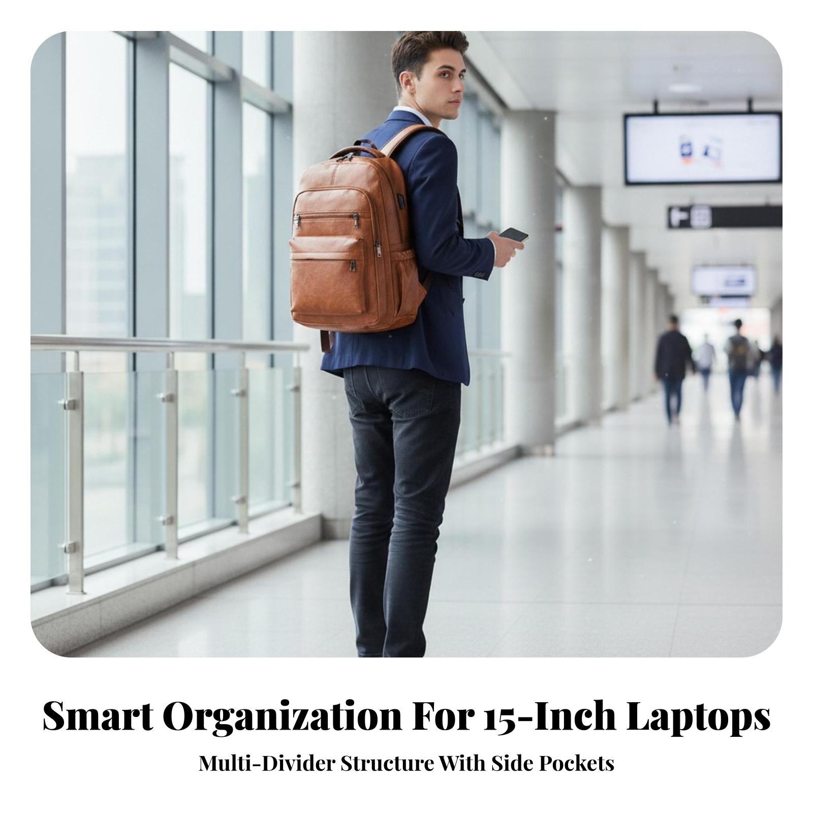 Ransel Pria Tahan Air dengan K - Leather Work Rucksack Mens ulasan dan harga